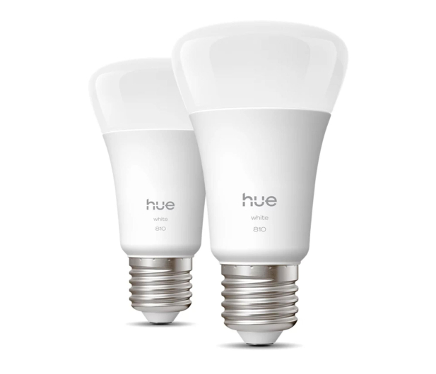 Philips Hue Inteligentna żarówka White A60 E27 - 810lm (2 szt.) - 1490200 - zdjęcie 2